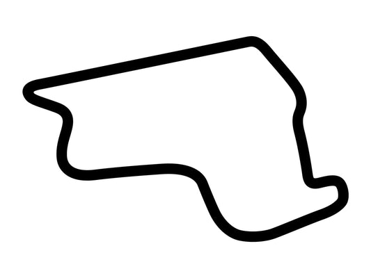 Shannonville Motorsport Park Pro Circuit Decal - White - 5cm