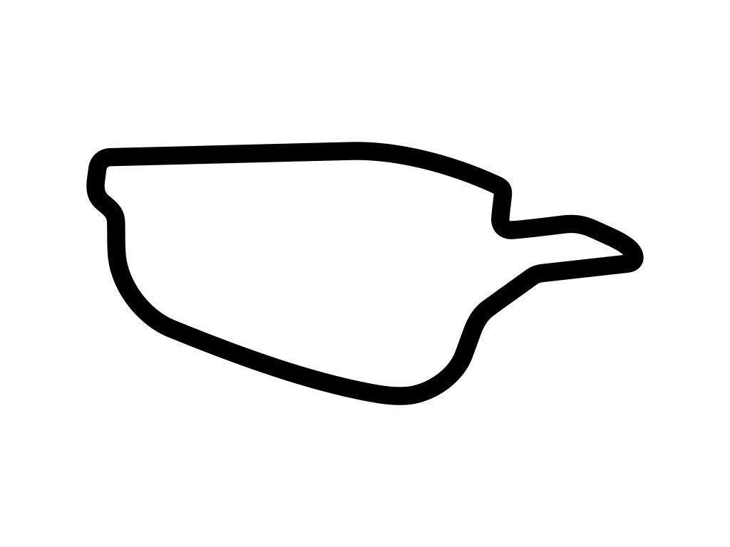 Pukekohe Park Raceway 2.91km Decal - White - 5cm