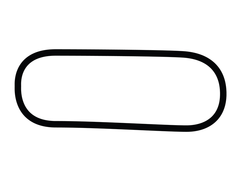 Charlotte Motor Speedway Quarter Mile Oval Course Decal - White - 5cm