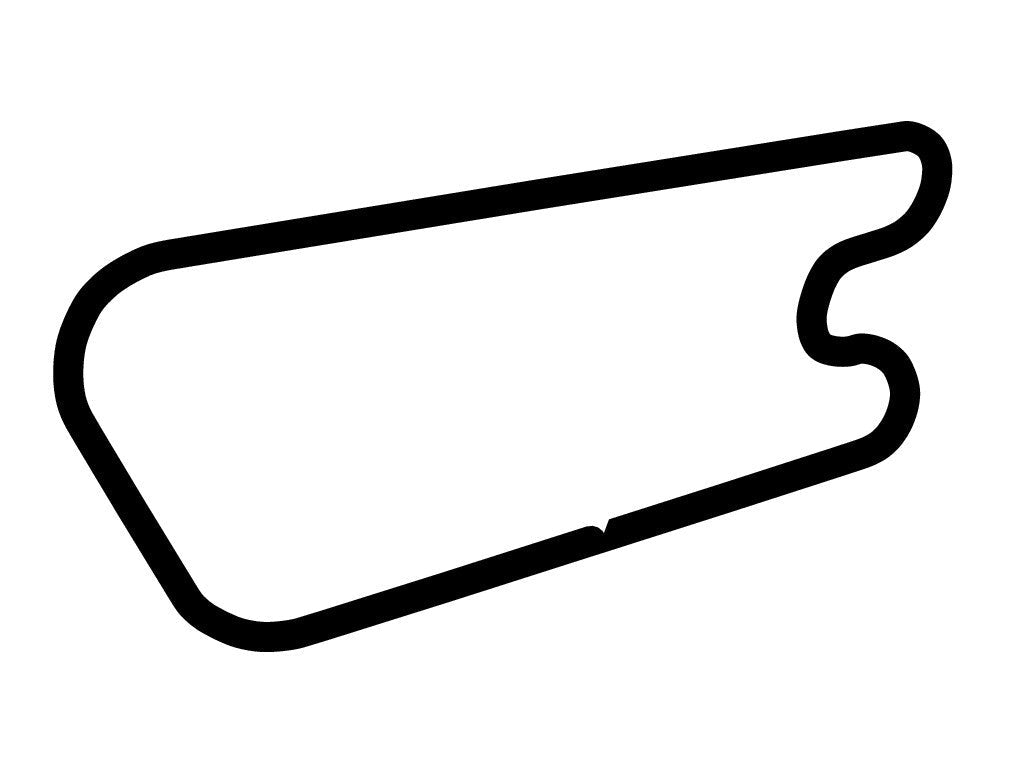 Queensland Raceway Sportsman Circuit Decal - White - 5cm