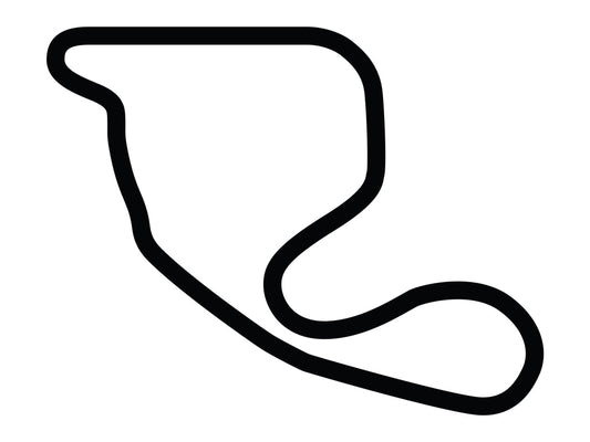 Nelson Ledges Road Course Decal - White - 5cm