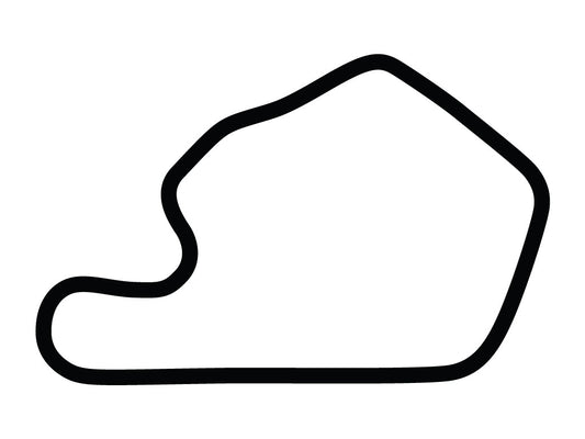 Lime Rock Park Decal - White - 5cm