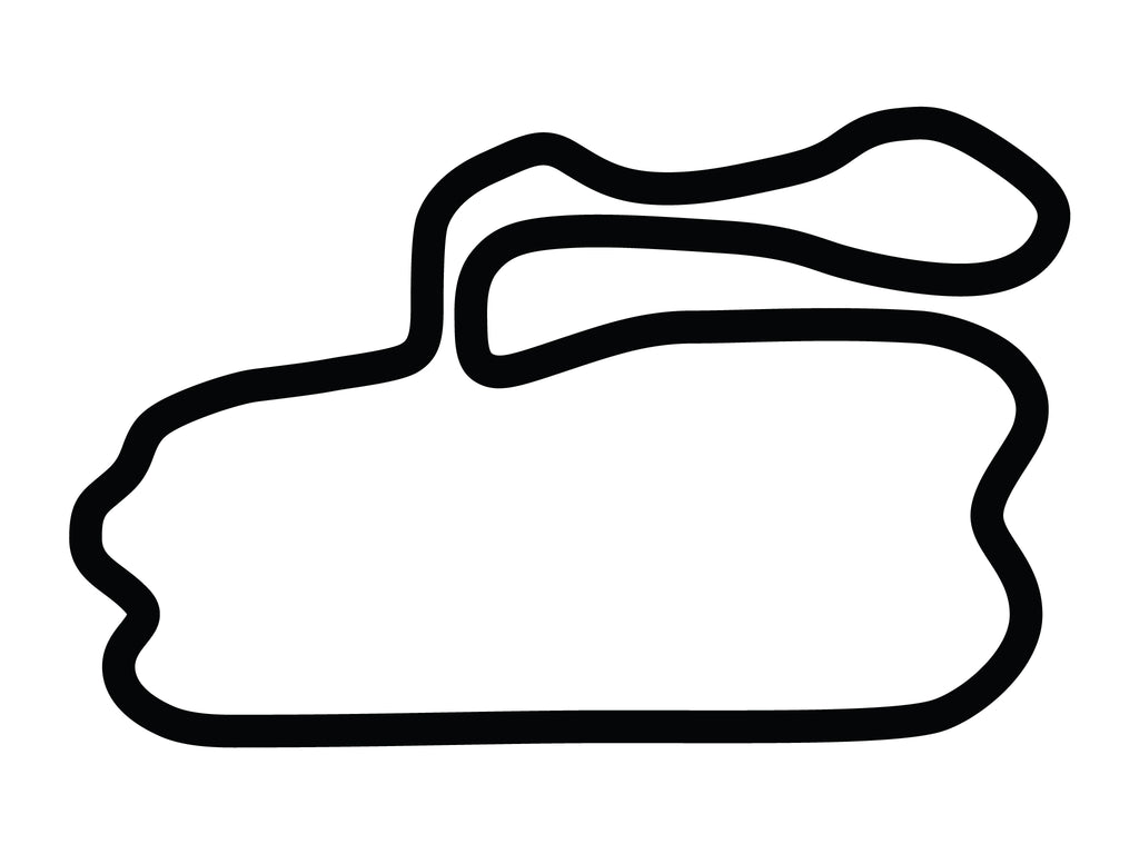 New Hampshire Motor Speedway Road Alternate Course Decal - White - 5cm