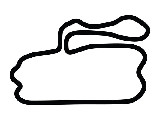 New Hampshire Motor Speedway Road Alternate Course Decal - White - 5cm