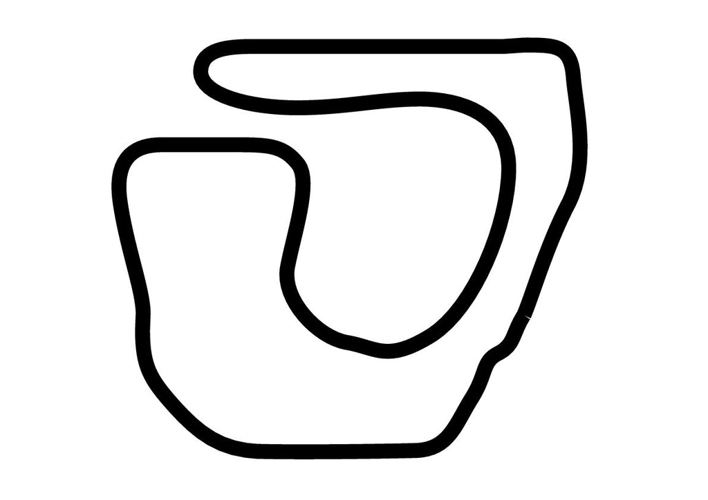 Rockingham National Circuit Decal - White - 5cm