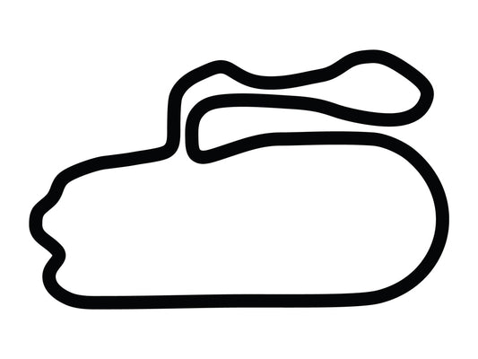 New Hampshire Motor Speedway Roval Alternate Course Decal - White - 5cm