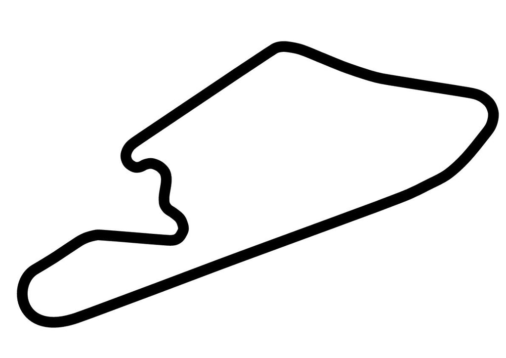 Mike Pero Motorsport Park Club Circuit Decal - White - 5cm