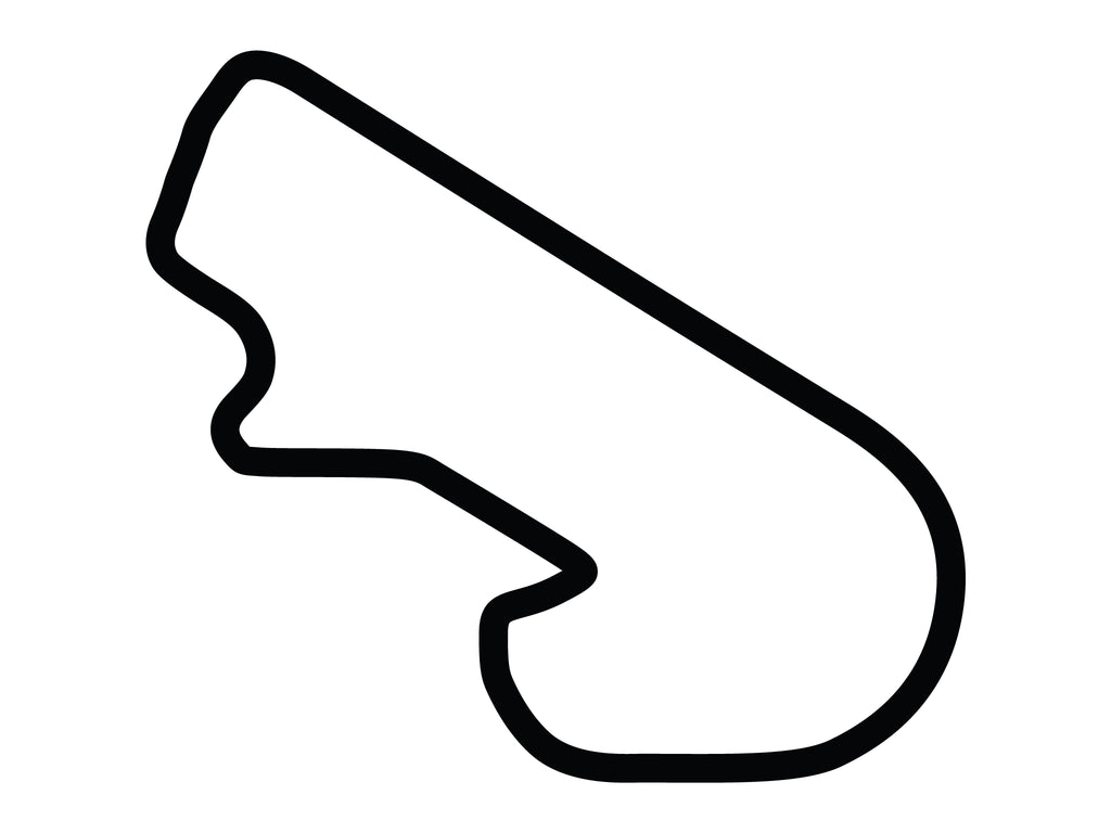 Pocono Int'l Raceway South East Option 5 Course Decal - White - 5cm