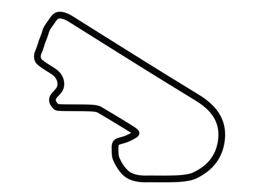 Pocono Int'l Raceway South East Option 5 Course Decal - White - 5cm