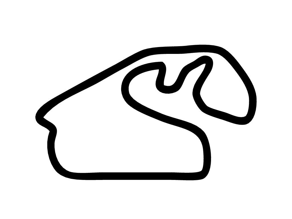 Autodromo Jose Carlos Pace (Interlagos) Decal - White - 5cm