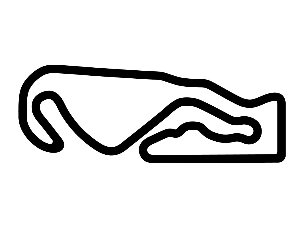 Spring Mountain Motorsports Ranch Senna Decal - White - 5cm