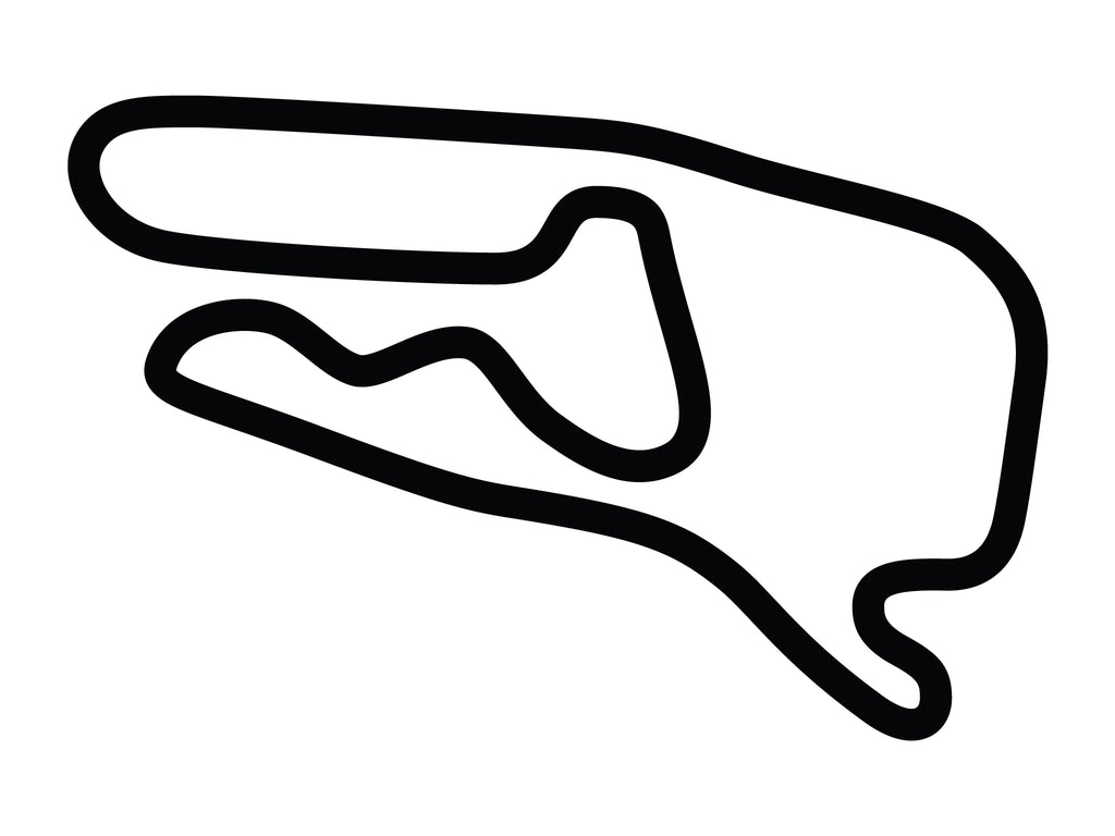 Summit Point Raceway Shenandoah Circuit Competition Decal - White - 5cm