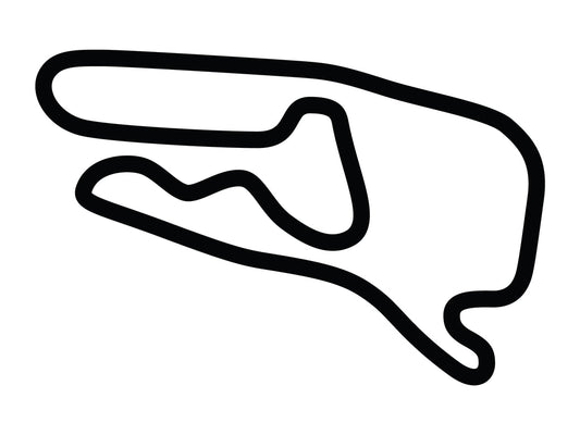 Summit Point Raceway Shenandoah Circuit Competition Decal - White - 5cm