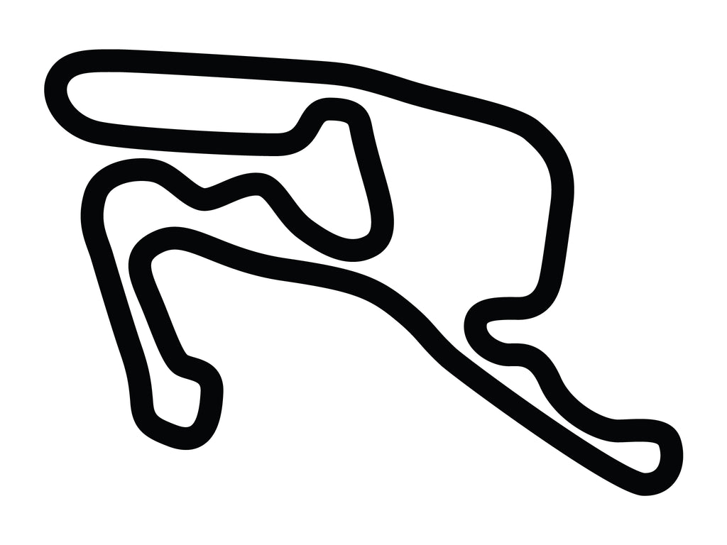 Summit Point Motorsports Park Shenandoah Circuit Decal - White - 5cm