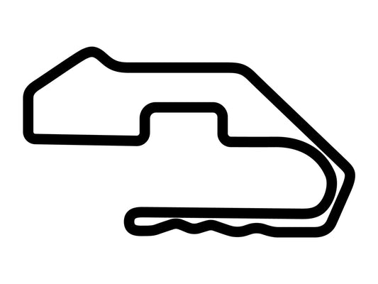 Florida International Rally & Motorsport Park Shoebox Decal - White - 5cm