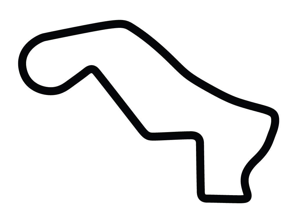 Road America Short Decal - White - 5cm