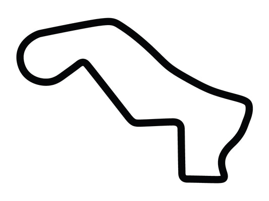 Road America Short Decal - White - 5cm