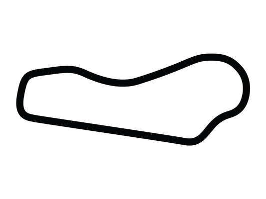 Motorsport Ranch Houston Short Decal - White - 5cm