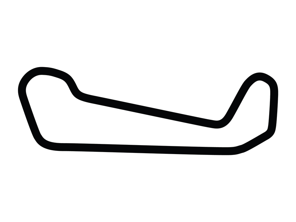 High Plains Raceway Short Course Decal - White - 5cm
