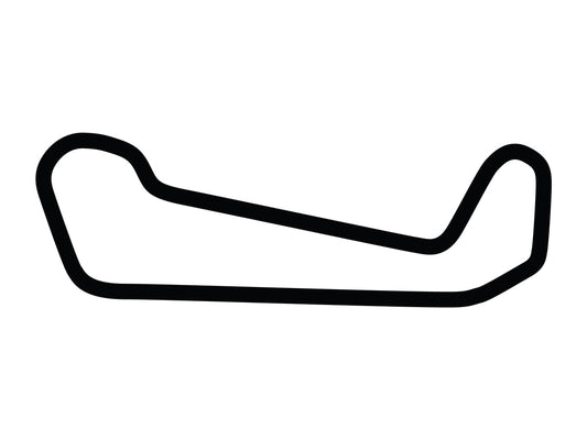 High Plains Raceway Short Course Decal - White - 5cm
