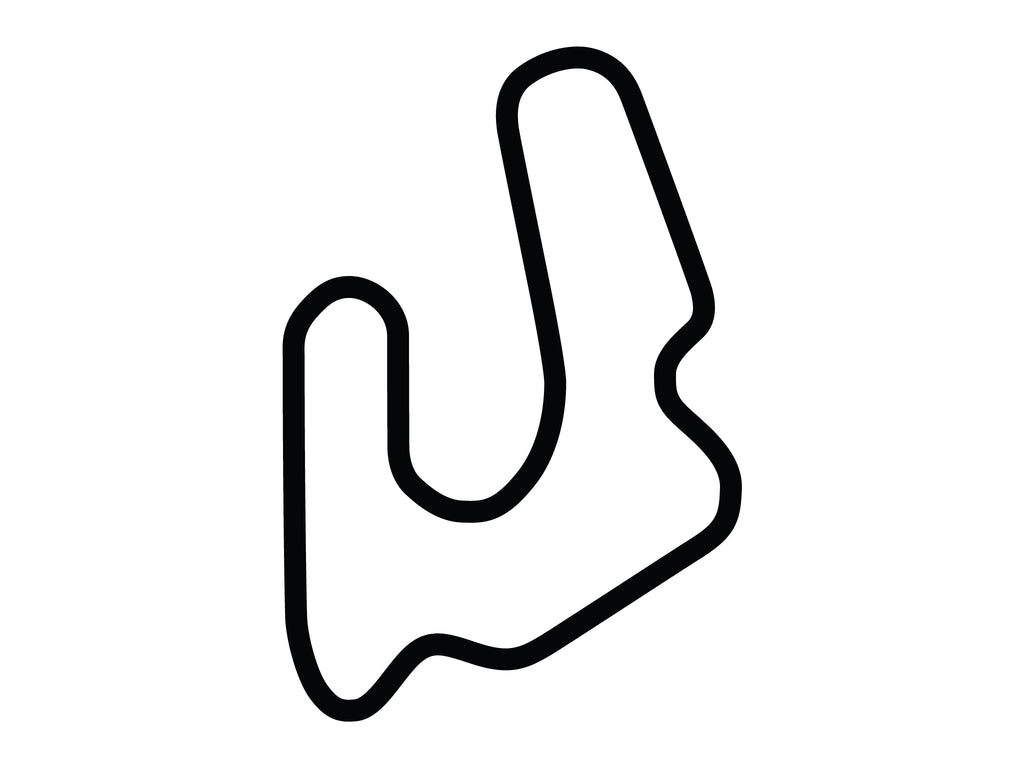 I-29 Speedway Short Course Decal - White - 5cm