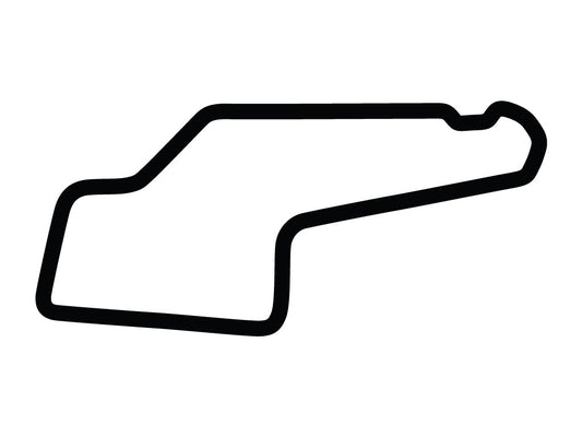 Watkins Glen International Short with Inner Loop Decal - White - 5cm