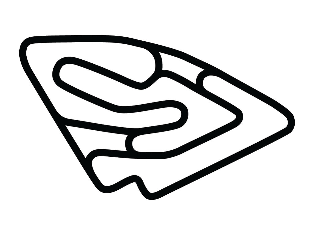 Simraceway Performance Karting Center Decal - White - 5cm