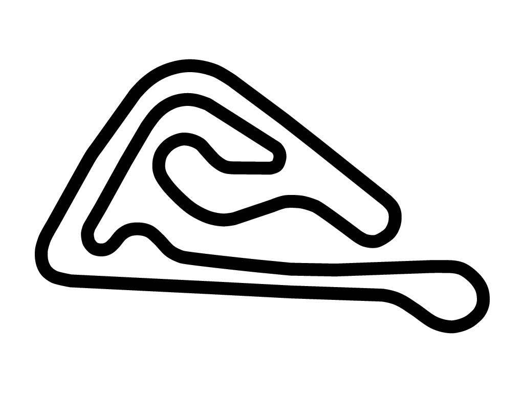 Slovakia-Ring Automotodrom Decal - White - 5cm