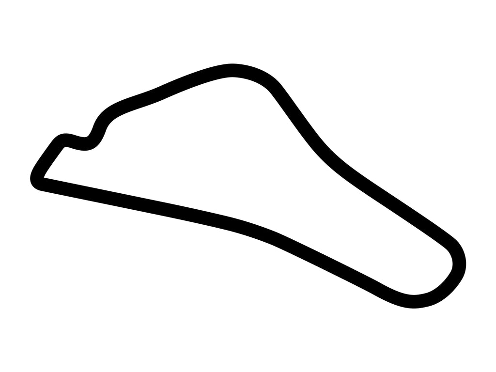 Mont Tremblant Circuit South Decal - White - 5cm
