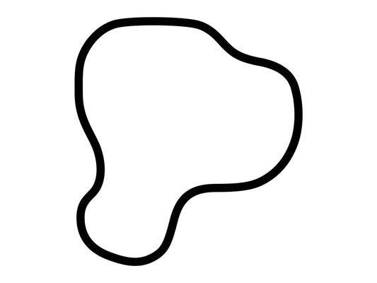 Porsche Experience Center (Atlanta) South Course Decal - White - 5cm