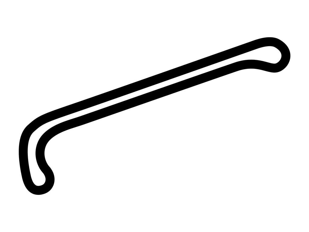 Leipzig Porsche Testing Centre Speed Loop Decal - White - 5cm