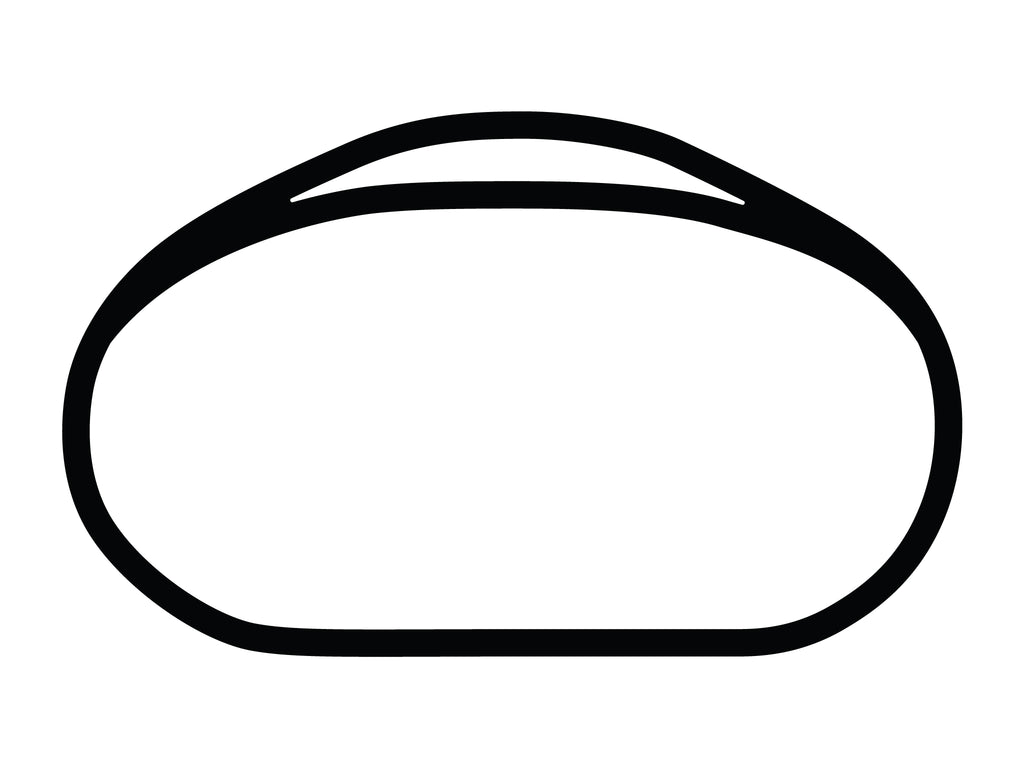 Las Vegas Motor Speedway Tri-Oval Decal - White - 5cm