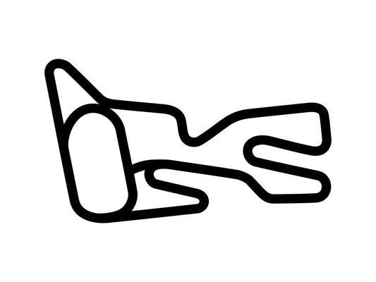 Stockholm Motorsports Park Decal - White - 5cm