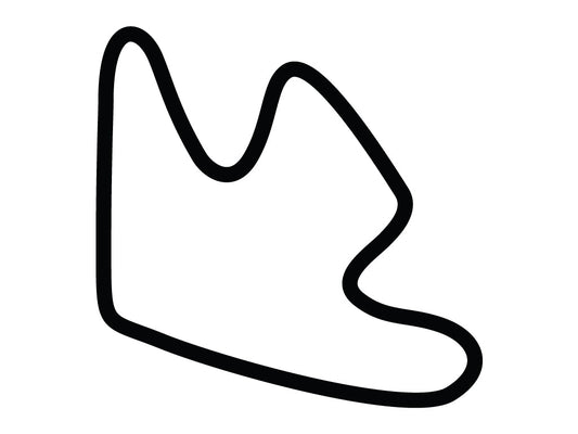 Willow Springs Streets of Willow Springs Short Decal - White - 5cm