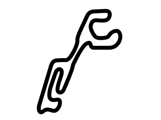 Sumas International Motorsports Academy Full Circuit Decal - White - 5cm