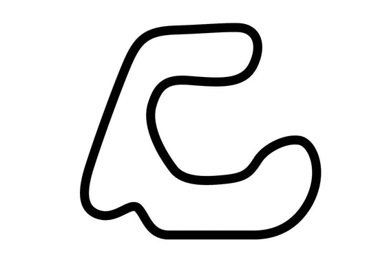 Sumas International Motorsports Academy East Circuit Decal - White - 5cm