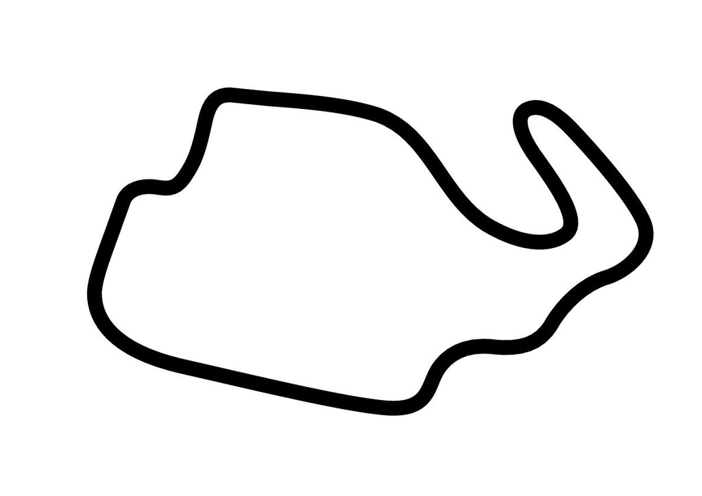 Sydney Motorsport Park Amaroo Circuit Decal - White - 5cm