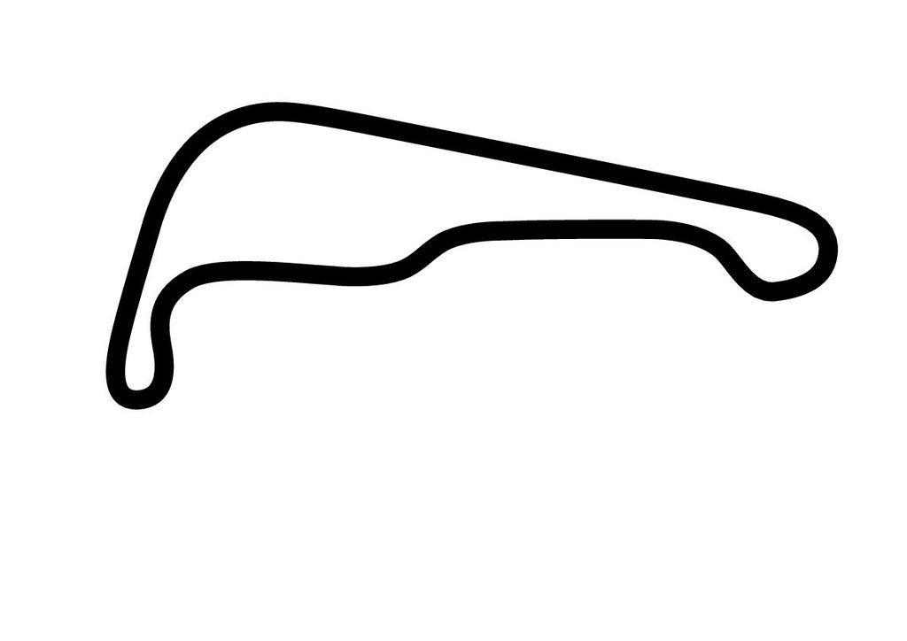 Sydney Motorsport Park Druitt Circuit Decal - White - 5cm