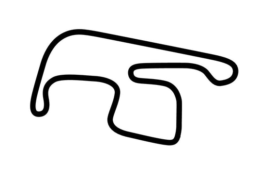 Sydney Motorsport Park Gardner Circuit Decal - White - 5cm