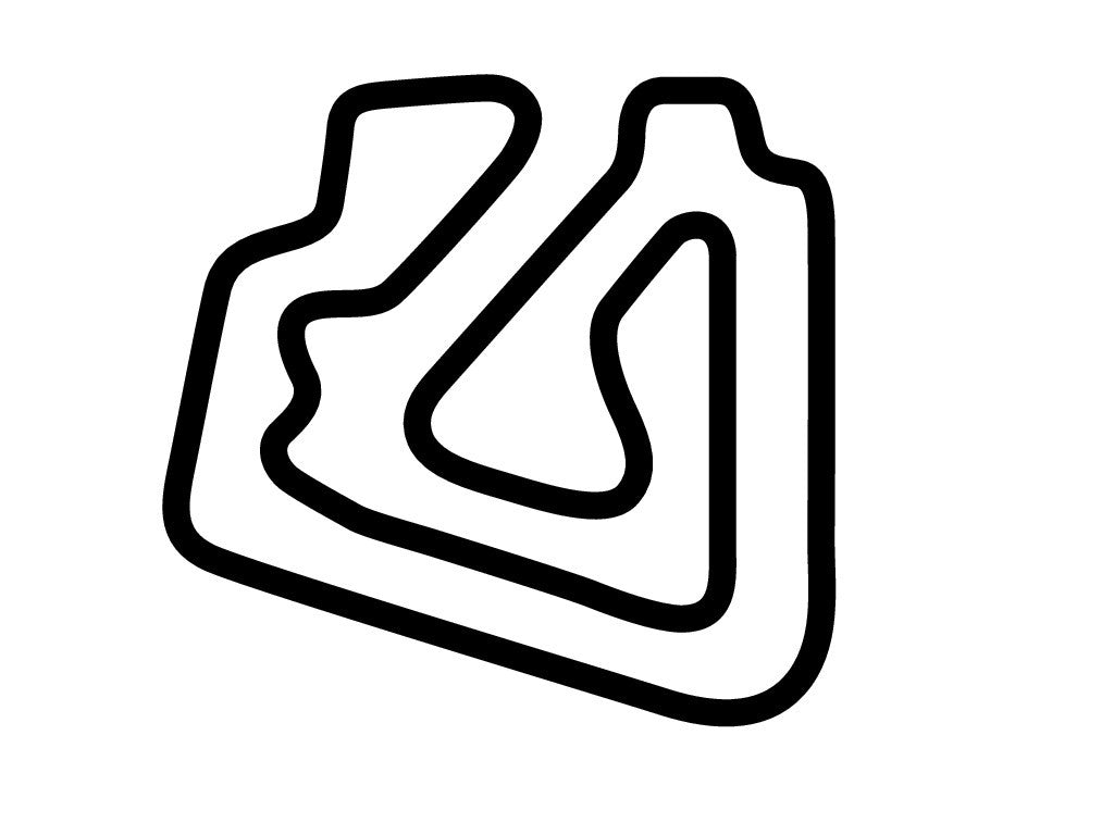 The Track at Centennial Decal - White - 5cm