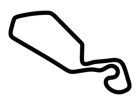 New Jersey Motorsports Park Thunderbolt Decal - White - 5cm