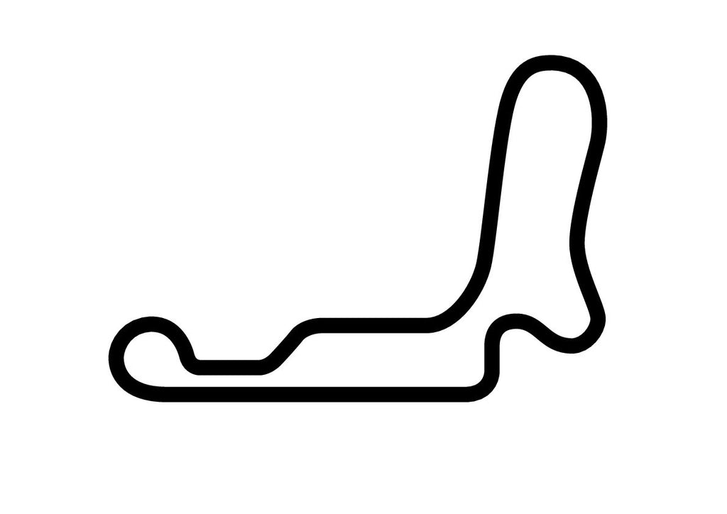 Tocancipa Autodrome Long Decal - White - 5cm