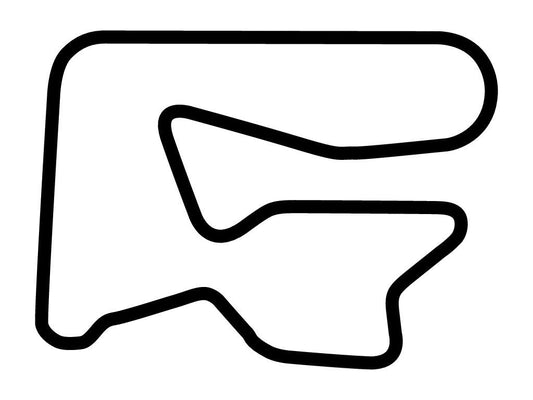 Tor Poznan GP Circuit Decal - White - 5cm