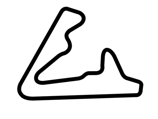 Toronto Motorsports Park Decal - White - 5cm
