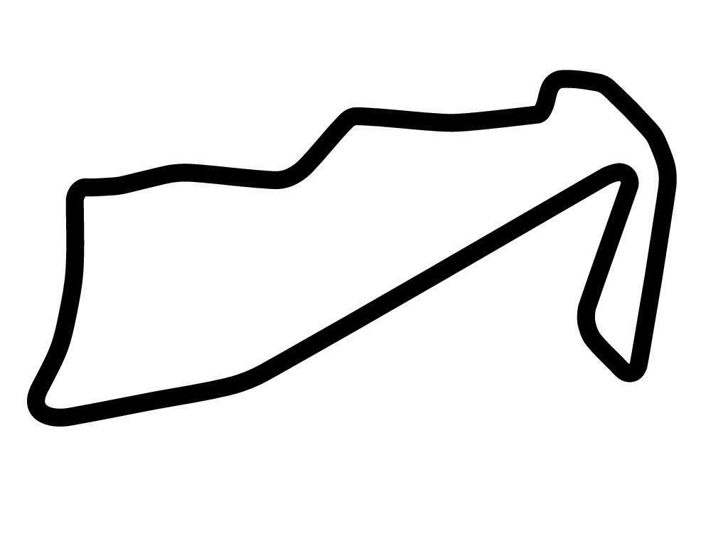 Townsville Street Circuit Decal - White - 5cm