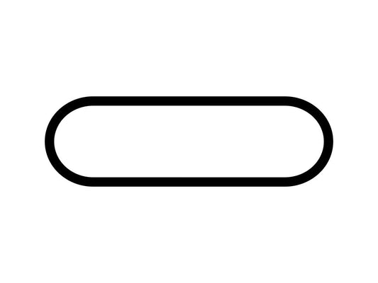 Transportation Research Center Ohio Oval Decal - White - 5cm