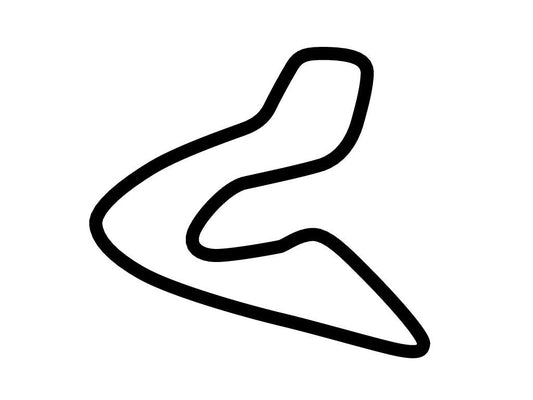 Wakefield Park Raceway Decal - White - 5cm