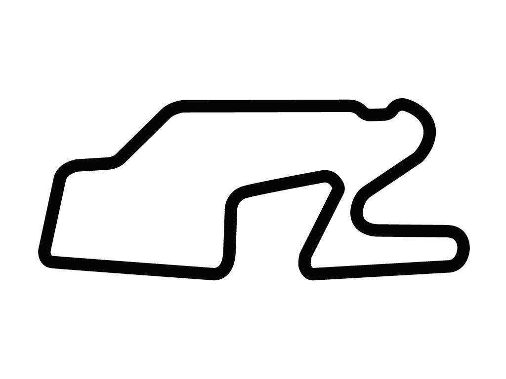 Watkins Glen International Decal - White - 5cm
