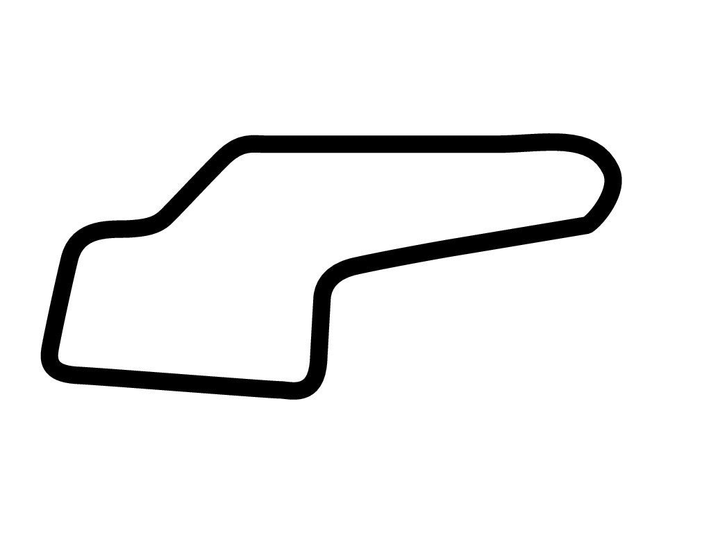 Watkins Glen International Short Decal - White - 5cm