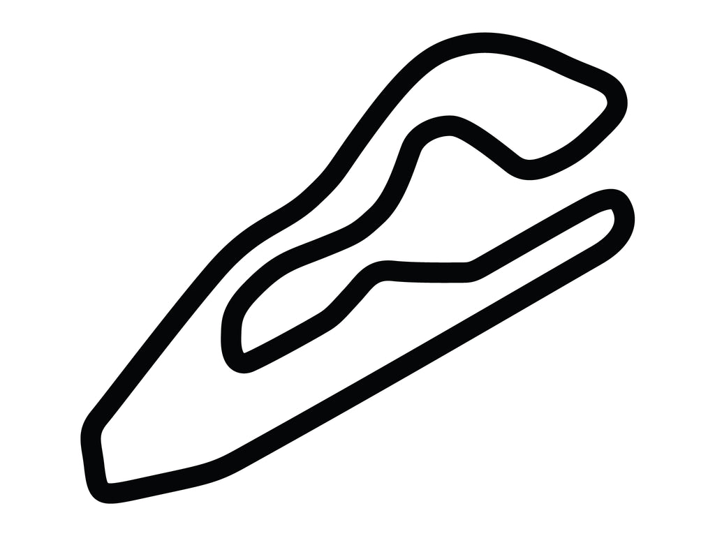 National Corvette Museum Motorsports Park West Decal - White - 5cm
